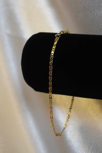 Image 2 of Slim Gold Bracelet 14k Gold Plated 