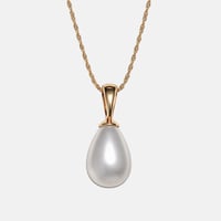 Image 1 of Shell Pearl Drop Necklace