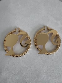 Image 1 of Barbie Girl Hoops