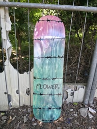 Image 1 of Barb Wire Skateboard (Red-Blue)