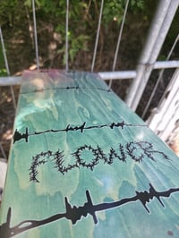 Image 2 of Barb Wire Skateboard (Red-Blue)
