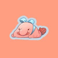 Bonibel Blobfish Sticker