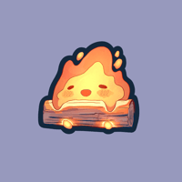 Fire Friend Sticker