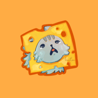 Cheese Cat Sticker