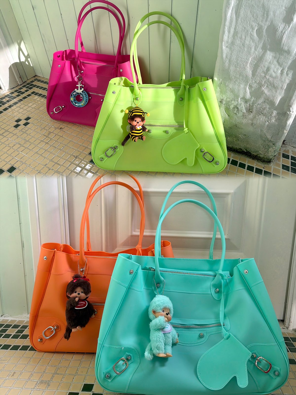 Four-color jelly bag | nit alcove