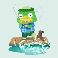[Mini Print 5"x5"] Kappa Fisherman