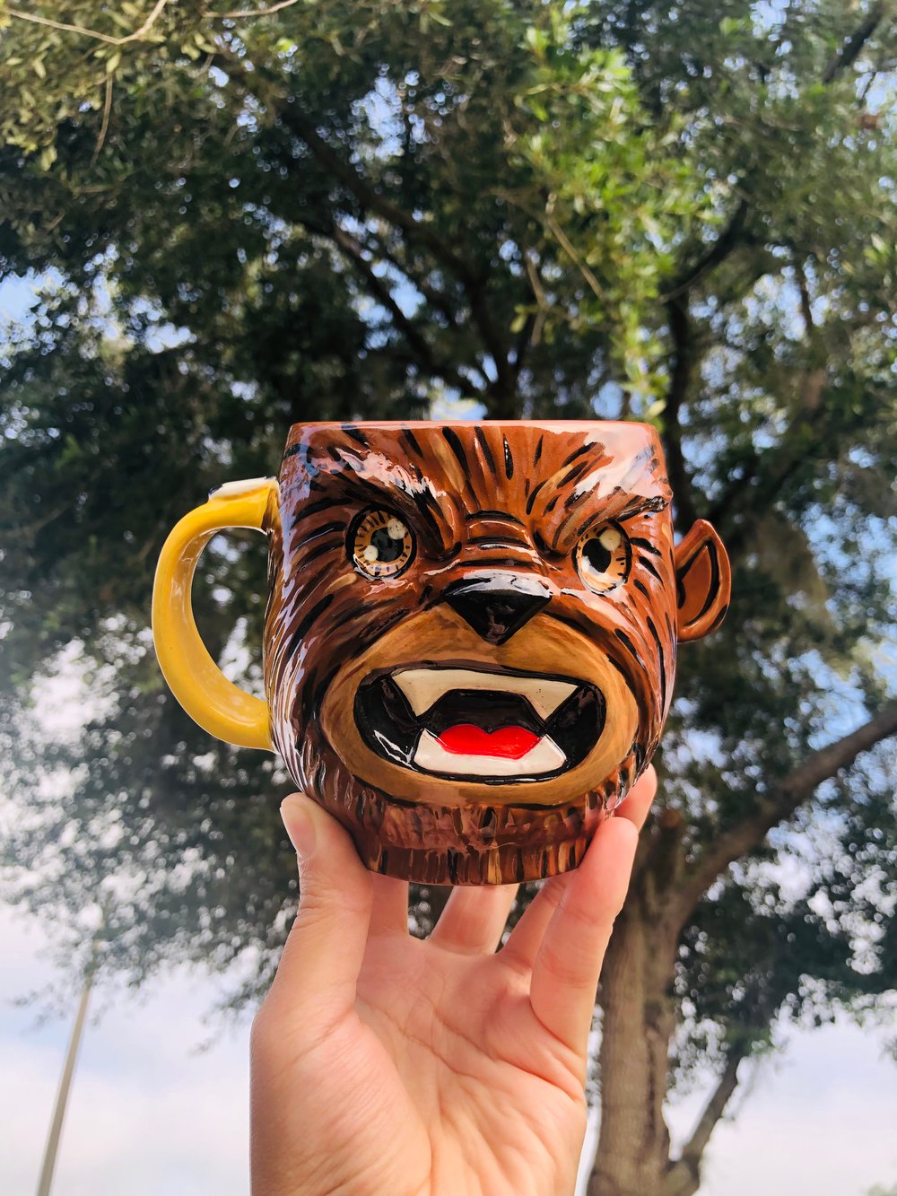 Image of Lovelightthrift-Creature mug and  Wolfman mug