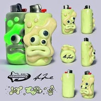 Image 1 of Yellow Glow In The Dark 1 Of 1 Clay Lighter Case