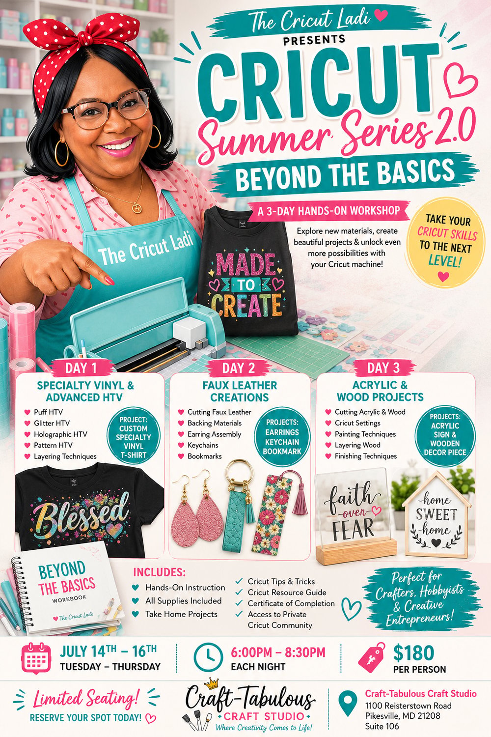 Image of Cricut Summer Series part 2.0 beyond the badics