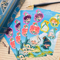 Image 2 of [ IN STOCK ] WITCH HAT ATELIER Wooden Character Charms & Sticker Sheets