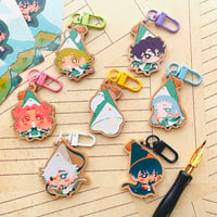 Image 1 of [ IN STOCK ] WITCH HAT ATELIER Wooden Character Charms & Sticker Sheets