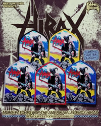 Hirax - Immortal Legacy woven patch (glitter logo)