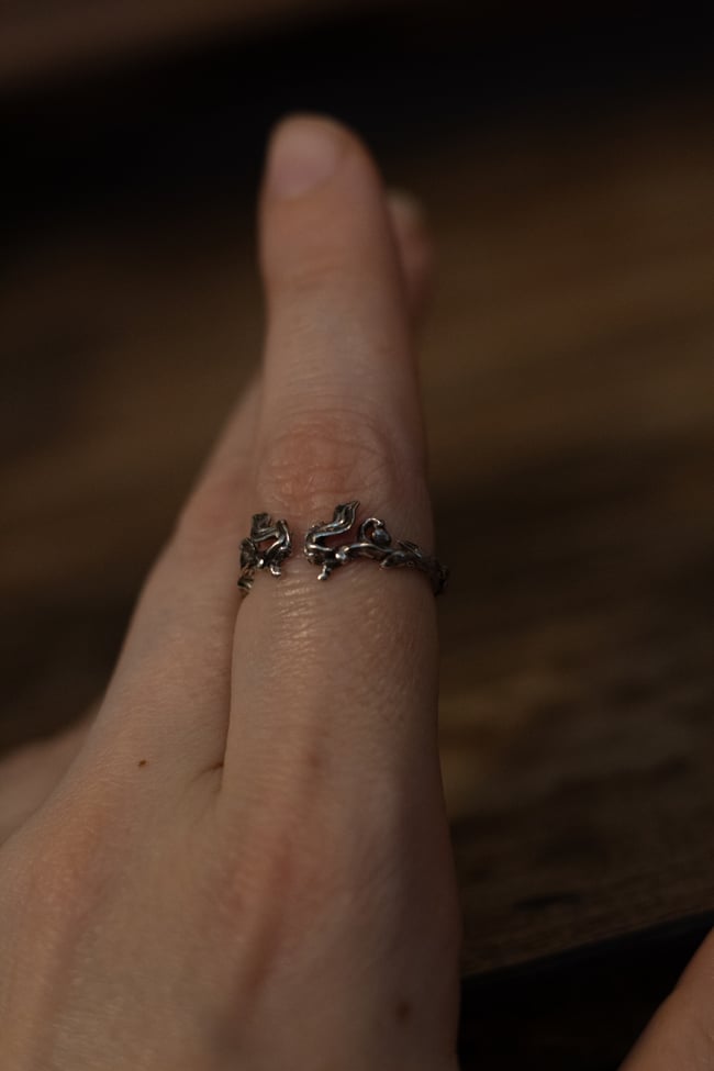 Anillo ramita - Colección Tierra