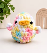 Image 1 of Fluffy Duck Crochet Plushie