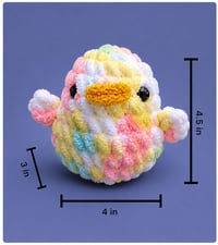 Image 2 of Fluffy Duck Crochet Plushie