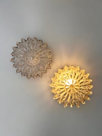 Image 2 of PAREJA  APLIQUES PLAFÓN DE CRISTAL, AÑOS 60