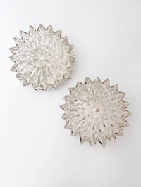 Image 1 of PAREJA  APLIQUES PLAFÓN DE CRISTAL, AÑOS 60