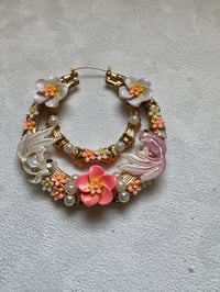 Image 3 of Under the Pink Sea Double Hoops