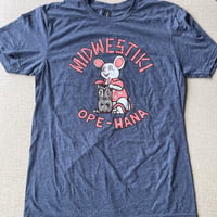 Image 2 of MIDWESTIKI 100% Cotton Men's Cut T-Shirt HEATHER NAVY