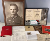 Image 1 of WW2 (Nazi Germany) Named Award Grouping of 16th Panzer & Infantry Division Soldier