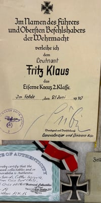 Image 6 of WW2 (Nazi Germany) Named Award Grouping of 16th Panzer & Infantry Division Soldier