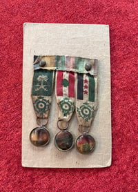 Image 1 of WW2 (Arab League) Veteran/Commemorative Medal/Ribbon Bar - Saudi Arabia, Lebanon, & Syria