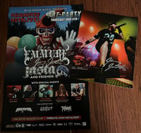 MMF PRE-PARTY POSTER SIGNED BY JAMEY JASTA + FULL COLOR 8X10 SIGNED