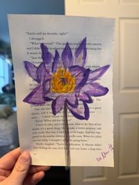 Image 2 of "Lotus" Watercolor Painting 
