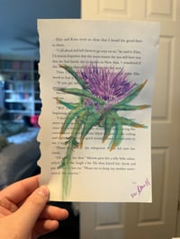 Image 2 of "Thistle" Watercolor Painting 