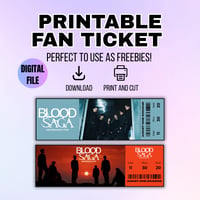Image 1 of Printable Enhypen Fan Ticket - Instant Digital Download