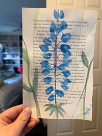 Image 2 of "Blue Snapdragon" Watercolor Painting 