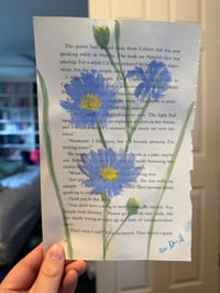 Image 2 of "Blue Aster" Watercolor Painting 