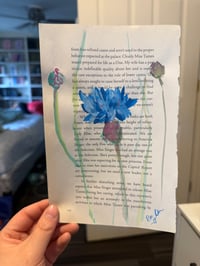 Image 2 of "Cornflower" Watercolor Painting 