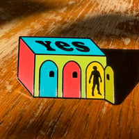 Image 1 of Khruangbin Evan Finds the Third Room Enamel Pin YES! Gold Door 4th Variant LE88