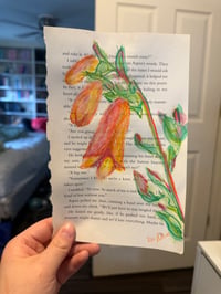 Image 2 of "Sunset Foxglove" Watercolor Painting 