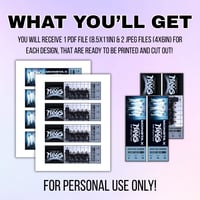 Image 2 of Printable Monster X Fan Ticket - Instant Digital Download