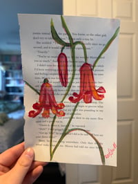 Image 2 of "Red Bells" Watercolor Painting