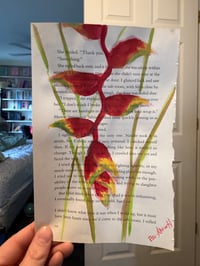Image 2 of "Heliconia" Watercolor Painting 
