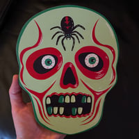 green skull cutout