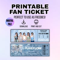 Image 1 of Printable LE SSERAFIM Fan Ticket - Instant Digital Download