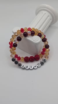 Image 1 of Gryffindor Inspired Double Stack Bracelets