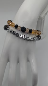 Image 2 of Hufflepuff Inspired Double Stack Bracelets