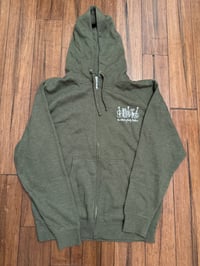 Image 3 of Instruments Green Zip Hoodie