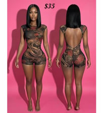 Black Mesh Romper