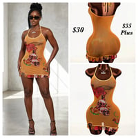 Graphic Mesh Dress