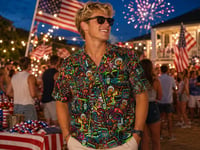 Image 1 of Independence  Button Down 