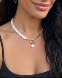 Image 1 of Half heart necklace 