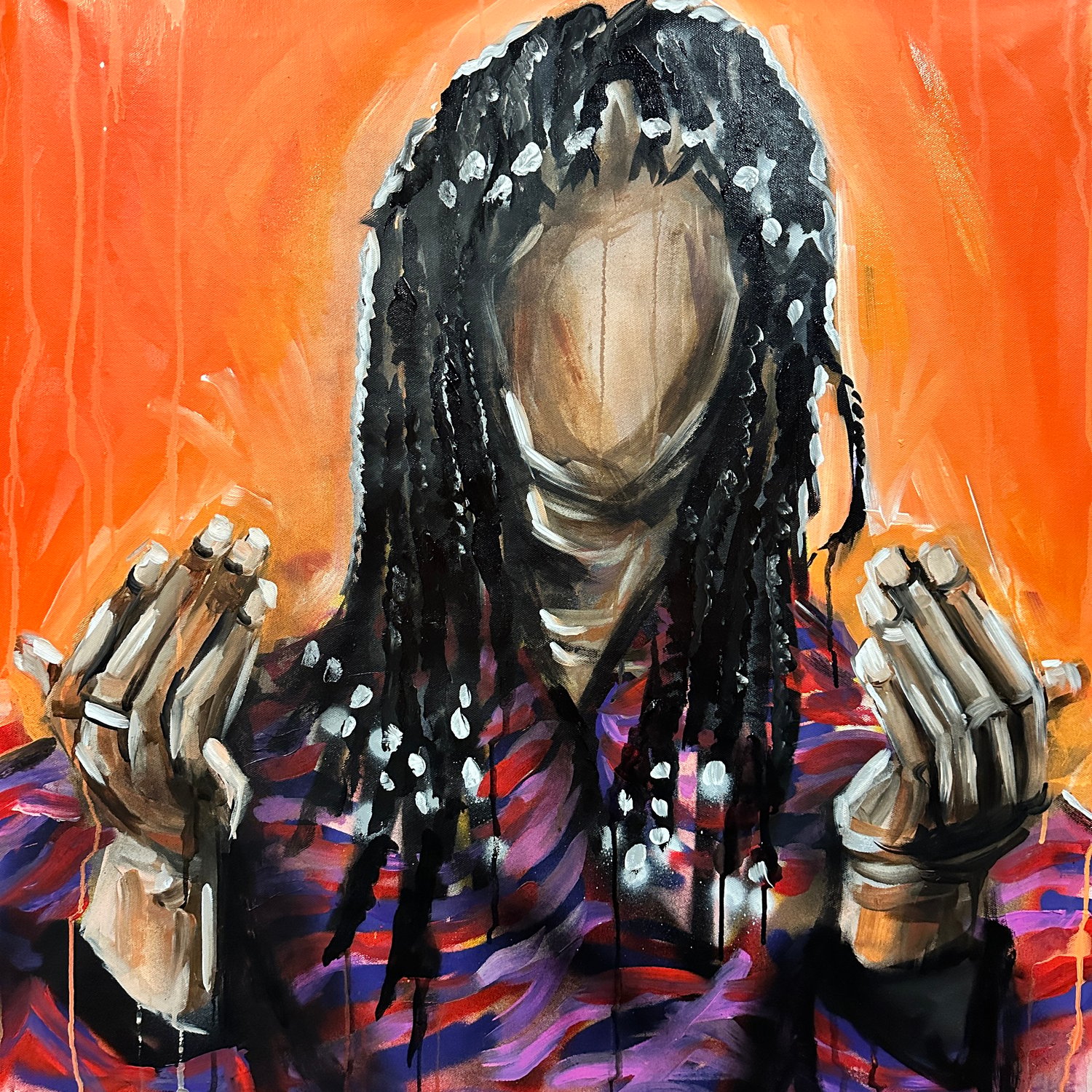 IM RICK JAMES BITCH ORIGINAL PAINTING - 30x30"
