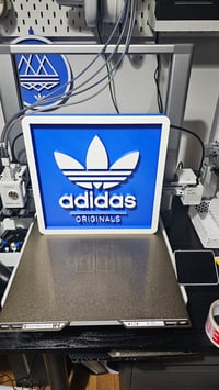 Image 2 of Adi Originals Blue/White Desk Sign Large