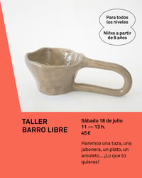 Taller Barro Libre Julio 
